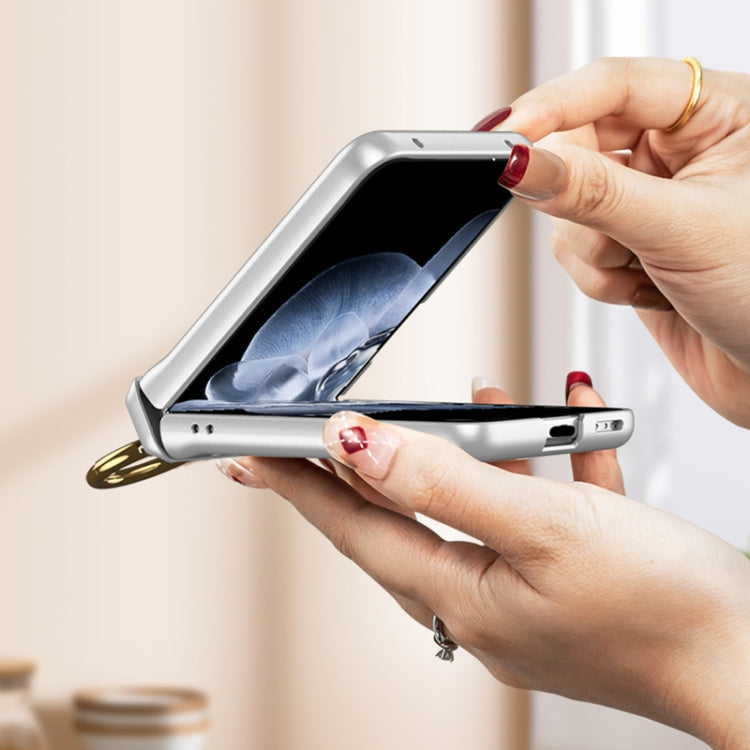 Pour Xiaomi Mix Flip GKK Étui à clapet à charnière magnétique intégré avec support anneau (Noir)