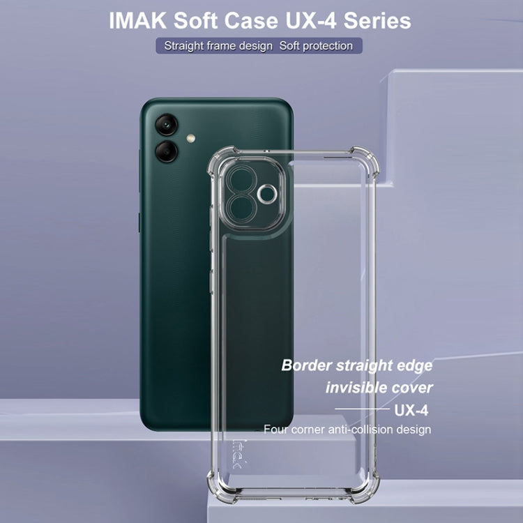 For Samsung Galaxy A04 4G IMAK UX-4 Series Four-corner Shockproof Phone Case(Transparent)