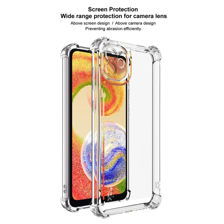 For Samsung Galaxy A04 4G IMAK UX-4 Series Four-corner Shockproof Phone Case(Transparent)