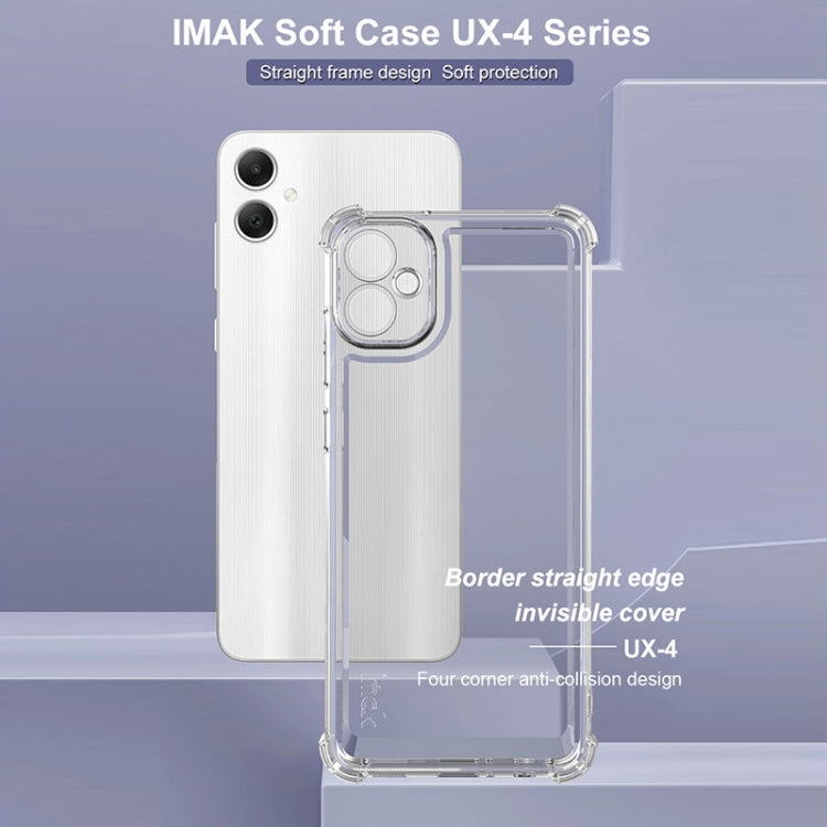 For Samsung Galaxy A05 IMAK UX-4 Series Four-corner Shockproof Phone Case(Transparent)