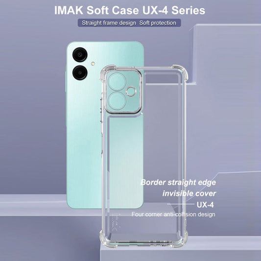 For Samsung Galaxy A06 4G IMAK UX-4 Series Four-corner Shockproof Phone Case(Transparent)
