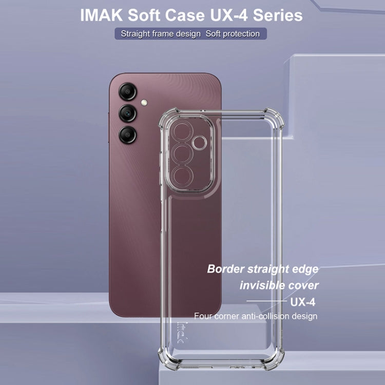 Pour Samsung Galaxy A14 4G / A14 5G Coque de téléphone antichoc à quatre coins de la série IMAK UX-4 (transparent)