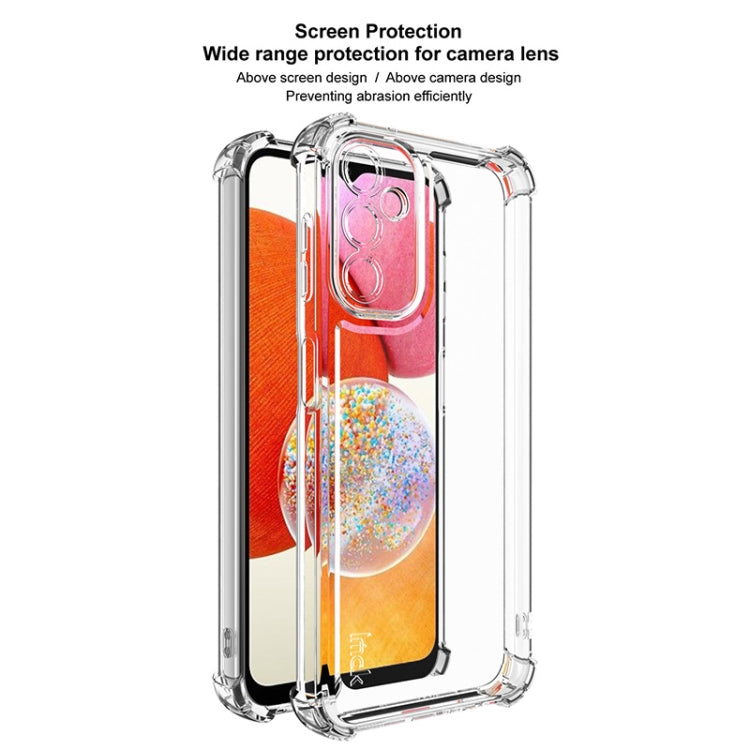 Pour Samsung Galaxy A14 4G / A14 5G Coque de téléphone antichoc à quatre coins de la série IMAK UX-4 (transparent)