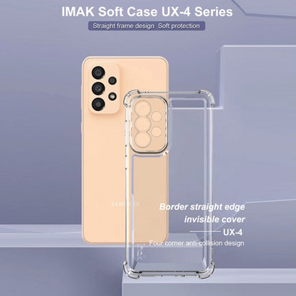 For Samsung Galaxy A33 5G IMAK UX-4 Series Four-corner Shockproof Phone Case(Transparent)