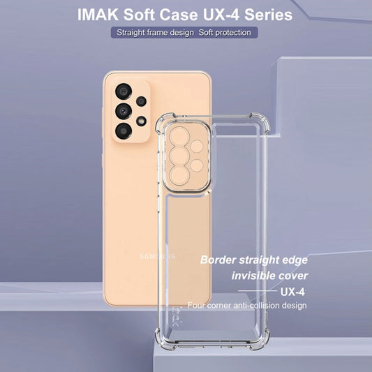 For Samsung Galaxy A33 5G IMAK UX-4 Series Four-corner Shockproof Phone Case(Transparent)