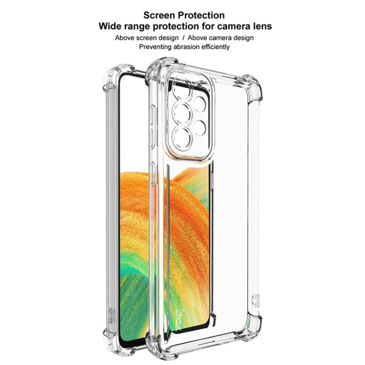 For Samsung Galaxy A33 5G IMAK UX-4 Series Four-corner Shockproof Phone Case(Transparent)