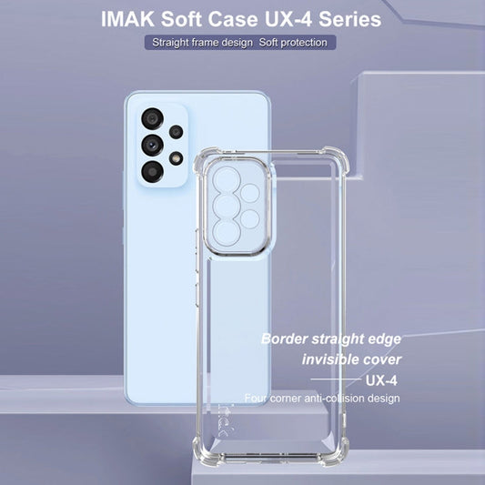 For Samsung Galaxy A53 5G IMAK UX-4 Series Four-corner Shockproof Phone Case(Transparent)