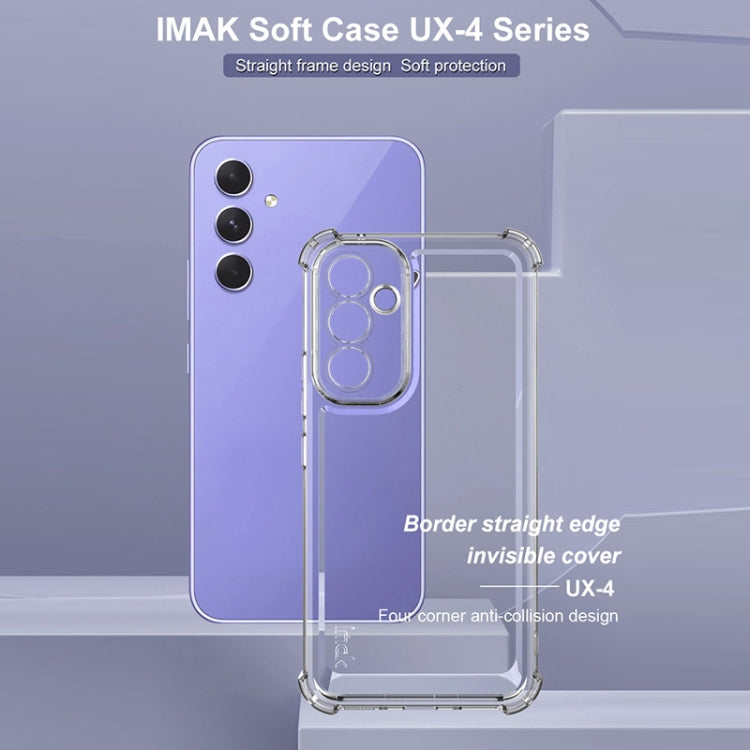 Pour Samsung Galaxy A54 5G IMAK UX-4 Series Coque de téléphone antichoc à quatre coins (Transparent)