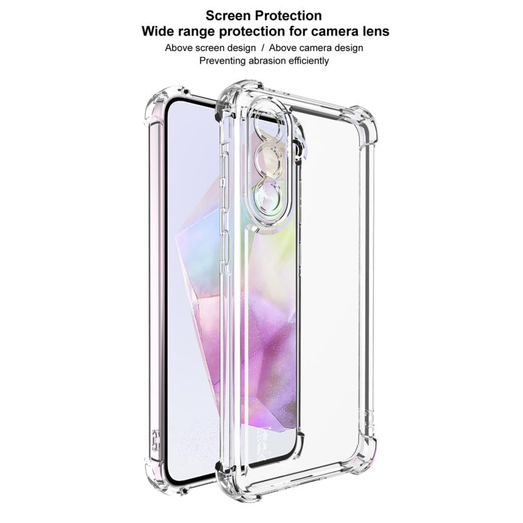 Pour Samsung Galaxy A36 5G Étui de téléphone antichoc à quatre coins de la série IMAK UX-4 (transparent)