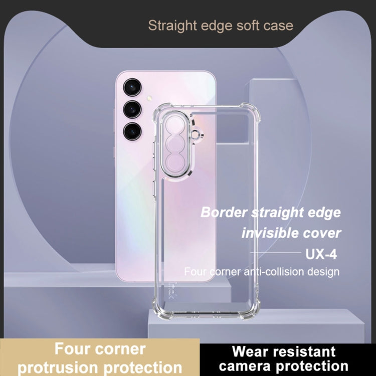 Pour Samsung Galaxy A36 5G Étui de téléphone antichoc à quatre coins de la série IMAK UX-4 (transparent)