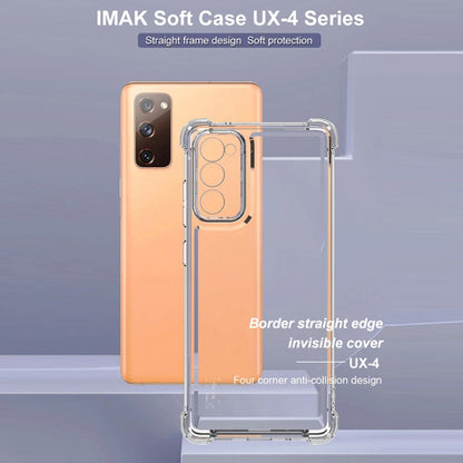 For Samsung Galaxy S20 FE 4G IMAK UX-4 Series Four-corner Shockproof Phone Case(Transparent)