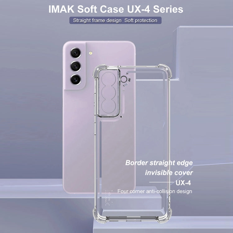 For Samsung Galaxy S21 5G IMAK UX-4 Series Four-corner Shockproof Phone Case(Transparent)
