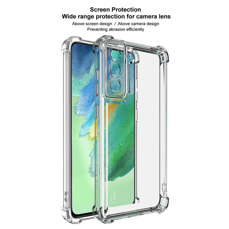 For Samsung Galaxy S21 FE 5G IMAK UX-4 Series Four-corner Shockproof Phone Case(Transparent)