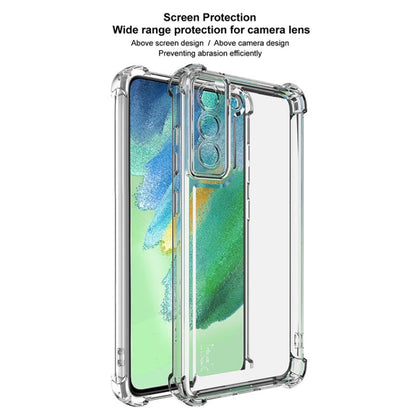 For Samsung Galaxy S21 FE 5G IMAK UX-4 Series Four-corner Shockproof Phone Case(Transparent)