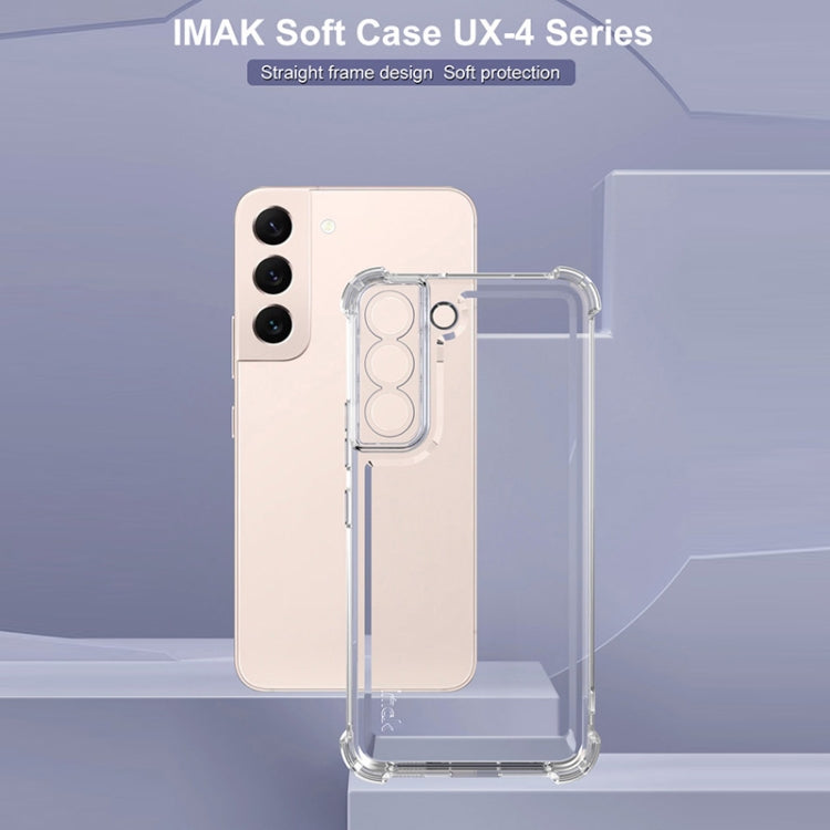 For Samsung Galaxy S22+ 5G IMAK UX-4 Series Four-corner Shockproof Phone Case(Transparent)