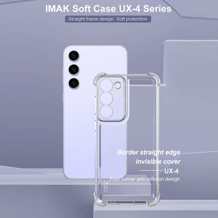 For Samsung Galaxy S23+ 5G IMAK UX-4 Series Four-corner Shockproof Phone Case(Transparent)