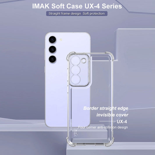 For Samsung Galaxy S23+ 5G IMAK UX-4 Series Four-corner Shockproof Phone Case(Transparent)