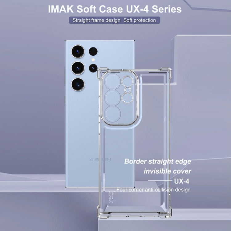 For Samsung Galaxy S23 Ultra 5G IMAK UX-4 Series Four-corner Shockproof Phone Case(Transparent)