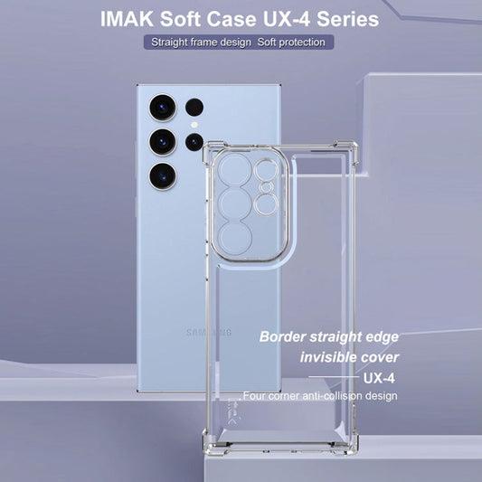 For Samsung Galaxy S23 Ultra 5G IMAK UX-4 Series Four-corner Shockproof Phone Case(Transparent)
