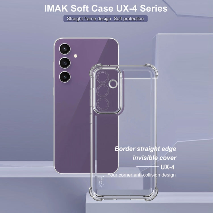 Pour Samsung Galaxy S23 FE 5G Coque de téléphone antichoc à quatre coins IMAK UX-4 Series (Transparent)