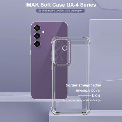 Pour Samsung Galaxy S23 FE 5G Coque de téléphone antichoc à quatre coins IMAK UX-4 Series (Transparent)