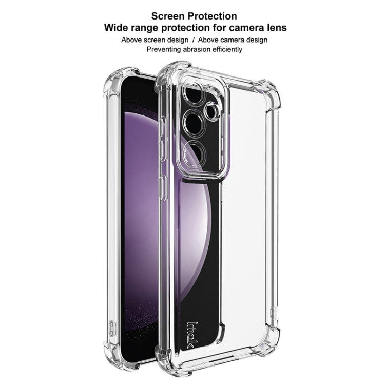 Pour Samsung Galaxy S23 FE 5G Coque de téléphone antichoc à quatre coins IMAK UX-4 Series (Transparent)
