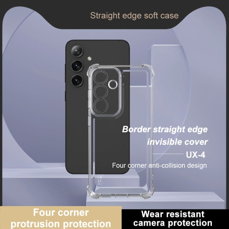 Pour Samsung Galaxy S24 5G Coque de téléphone antichoc à quatre coins de la série IMAK UX-4 (transparent)