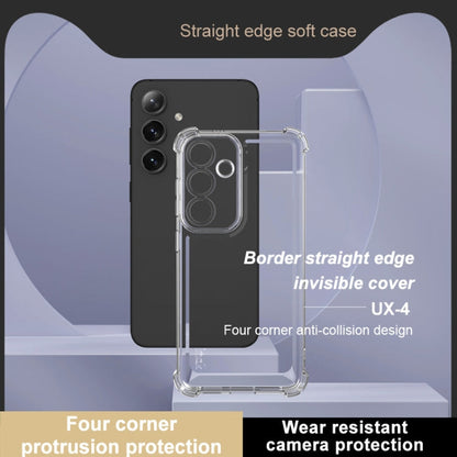 Pour Samsung Galaxy S24 5G Coque de téléphone antichoc à quatre coins de la série IMAK UX-4 (transparent)