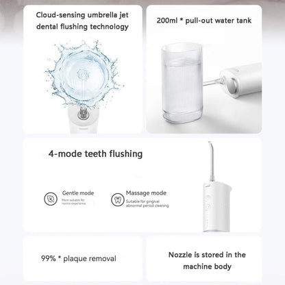 Irrigateur buccal électrique portable Xiaomi Mijia F400 d'origine, capacité : 200 ml (rose)