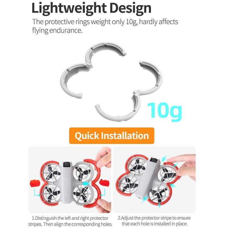 For DJI Neo Sunnylife Propeller Protective Guard Anti-collision Ring Cover(Red)