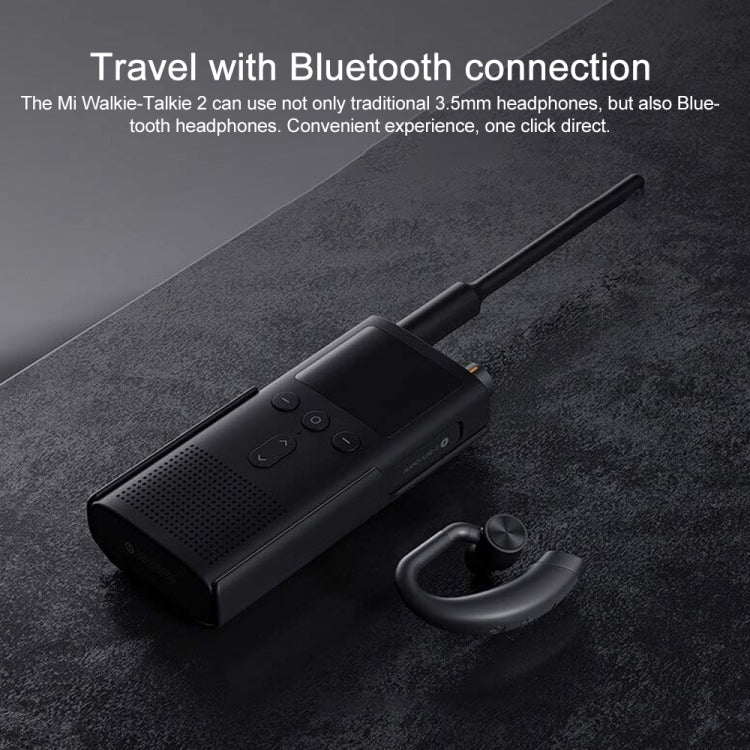 Talkie-walkie Xiaomi étanche IP65 UV double bande 2 (noir)