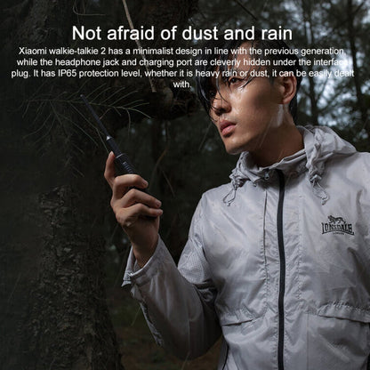 Talkie-walkie Xiaomi étanche IP65 UV double bande 2 (noir)