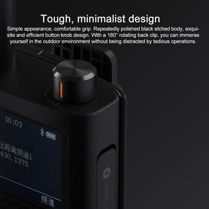 Talkie-walkie Xiaomi étanche IP65 UV double bande 2 (noir)