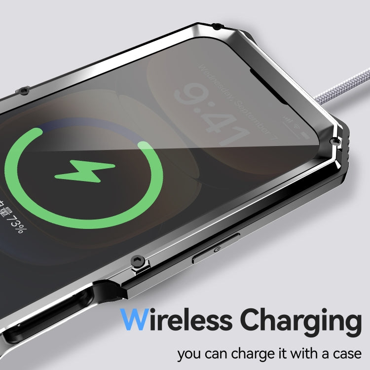Pour iPhone 16 Plus R-JUST Étui de Téléphone Étanche à la Poussière et aux Chocs (Argent)