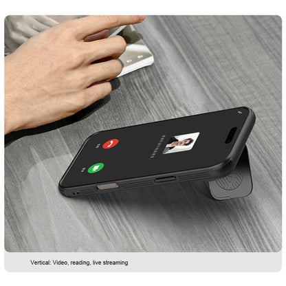 For iPhone 16 Pro NILLKIN CamShield Prop MagSafe Magnetic Translucent PC Phone Case(Black)
