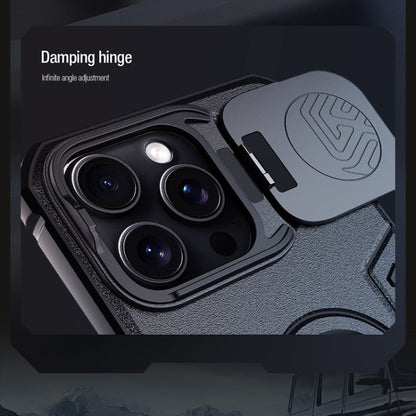 For iPhone 16 Pro Max NILLKIN Black Rhino Prop MagSafe Magnetic PC Phone Case(Black)