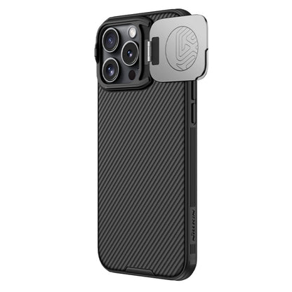 For iPhone 16 Pro NILLKIN Black Mirror Prop CD Texture Mirror Phone Case(Black)