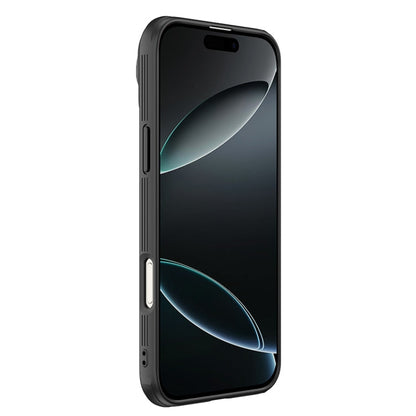 For iPhone 16 Pro NILLKIN Black Mirror Prop CD Texture Mirror Phone Case(Black)