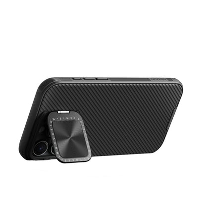 For iPhone 16 Pro NILLKIN Black Mirror Prop CD Texture Mirror Phone Case(Black)
