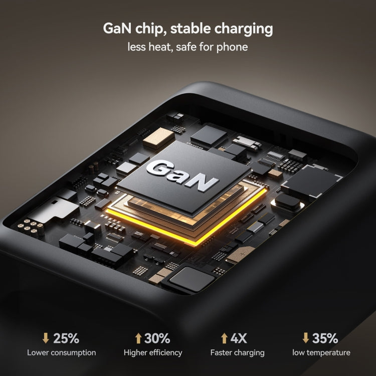 JOYROOM JR-TCG13 45W GaN USB-C Black Super Fast Charger