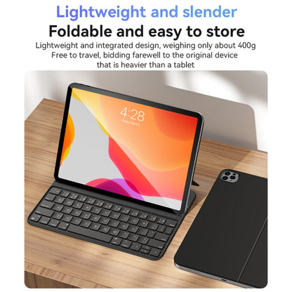 Pour iPad 10e génération 10,9 2022 Yesido Étui-clavier magnétique en cuir double face (Noir)