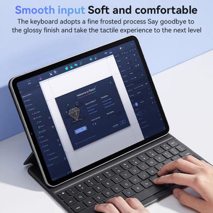 For iPad Pro 11 2022 / Air 10.9 2022 Yesido Dual-sided Clip Magnetic Keyboard Leather Case(Black)