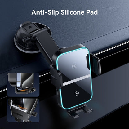 JOYROOM JR-ZS246S Car Instrument Platform Wireless Charger Phone Holder(Black)
