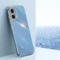 For Motorola Moto G85 XINLI Straight Edge 6D Electroplate TPU Phone Case(Celestial Blue)
