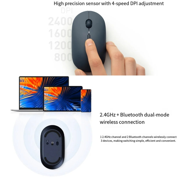 Original Xiaomi XMBXSB01YM Bluetooth Dual Mode Silent Portable Mouse 3(Black)