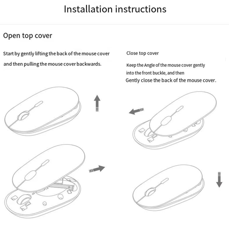 Original Xiaomi XMBXSB01YM Bluetooth Dual Mode Silent Portable Mouse 3(Black)