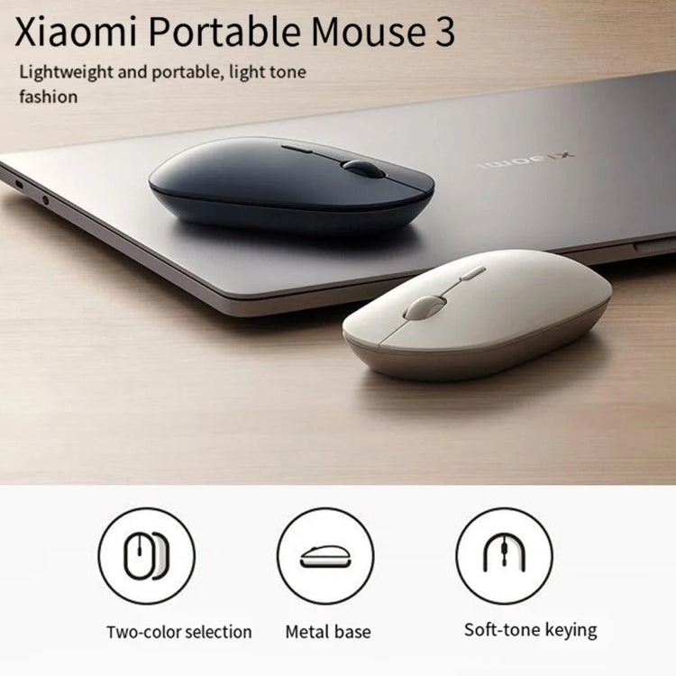 Original Xiaomi XMBXSB01YM Bluetooth Dual Mode Silent Portable Mouse 3(Black)