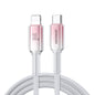 JOYROOM S-A42 Crystal Clear Series Fast Charging Data Cable, Type-C to 8 Pin Cable, Length: 1.2m(White)
