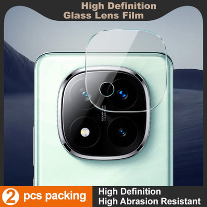 For Redmi Note 14 Pro+ 5G 2 PCS/Set IMAK HD Glass Rear Camera Lens Film