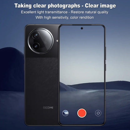 For Redmi K80 IMAK Rear Camera Lens Glass Film Black Version